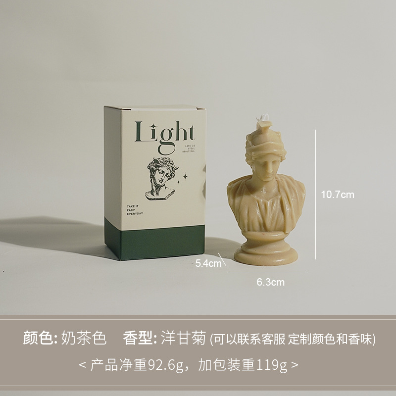 David modelado personajes perfumes decoración adornos hechos a mano atmósfera sensación vela vela vela de banano transfronteriza vela personalizada