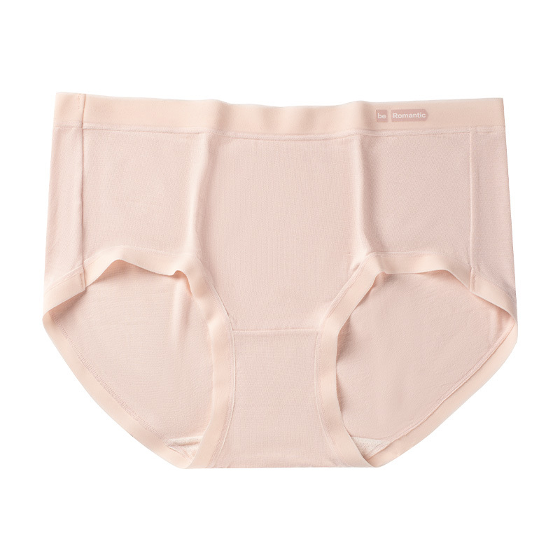 Calzoncillos de fibra de bambú para mujer seda de morera 10A entrepierna antibacteriana cintura media cómoda ropa interior femenina