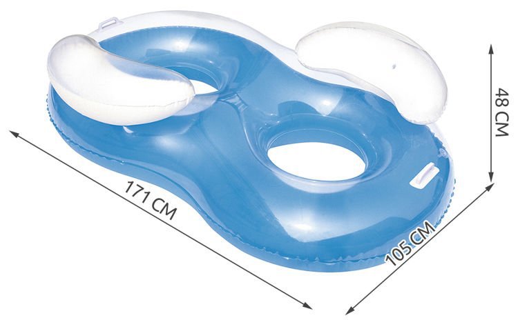Inflatable Double-Seat Swimming Ring
