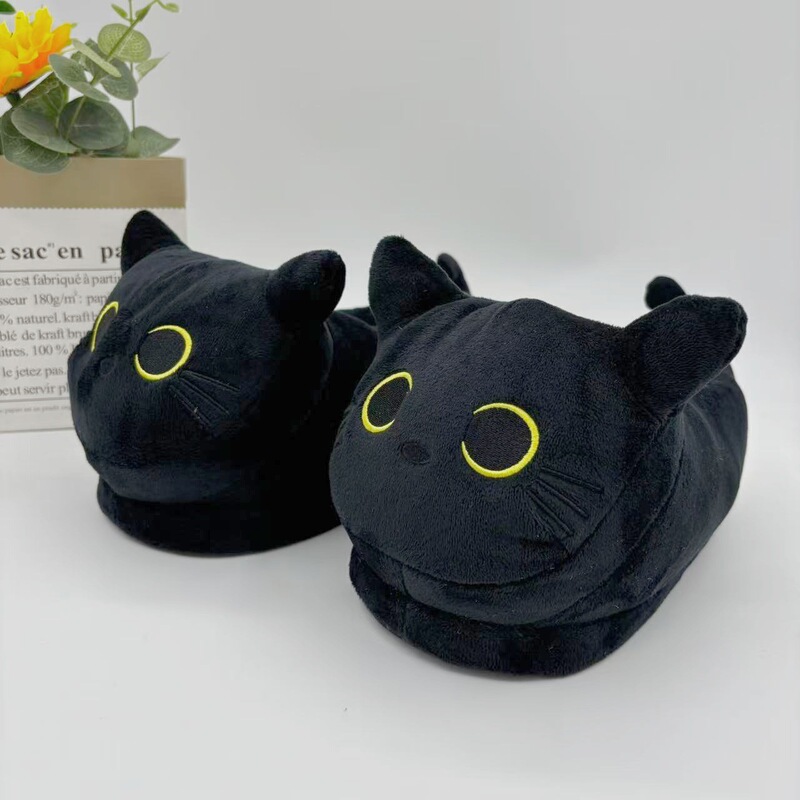 Cross-Border Bestseller: My Pet Alien Plush Slippers, Snail Doll, Cute Siamese Cat Home Cotton Slippers