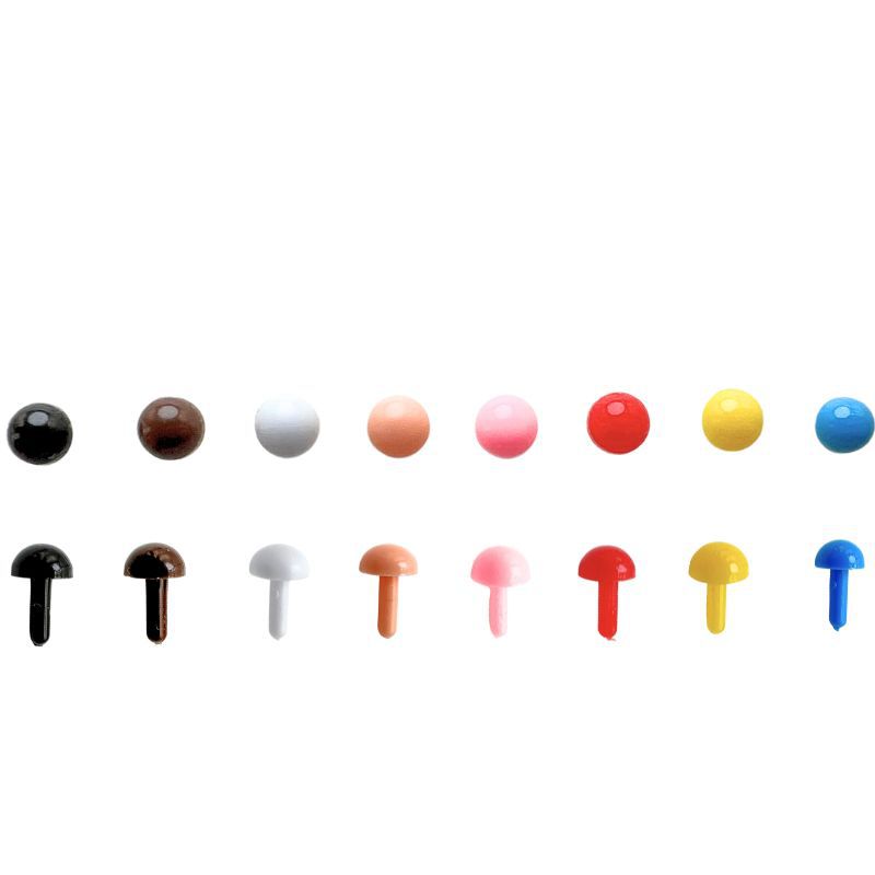 Ojo redondo pie recto mango recto ojo nariz poke fieltro de lana Twist stick DIY accesorios de muñeca hechos a mano