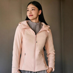 lulu同款连帽羽绒服女秋冬保暖锁温外套高品质时尚羽绒服户外修身