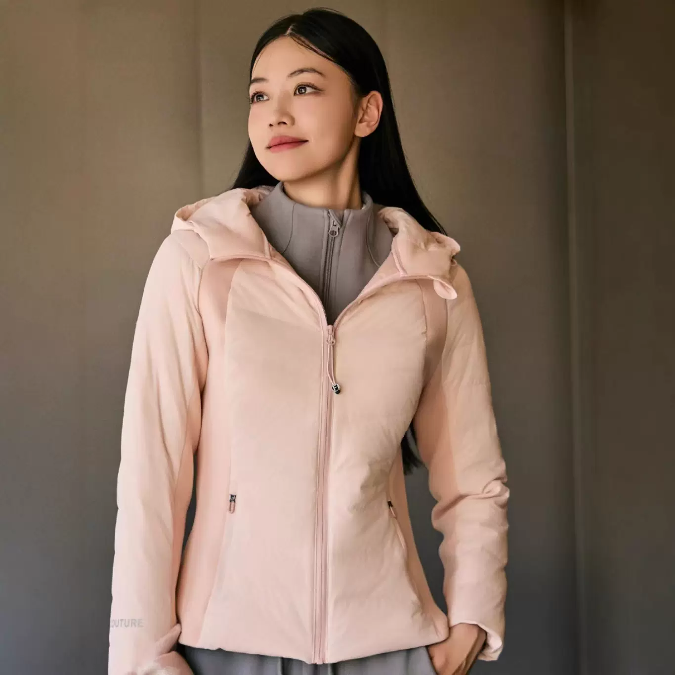 lulu同款连帽羽绒服女秋冬保暖锁温外套高品质时尚羽绒服户外修身