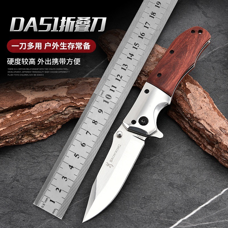 Factory High Hardness Stainless Steel Folding Knife Portable Camping Self-Defense Tactical Sharp Outdoor Knife Portable Fruit Knife