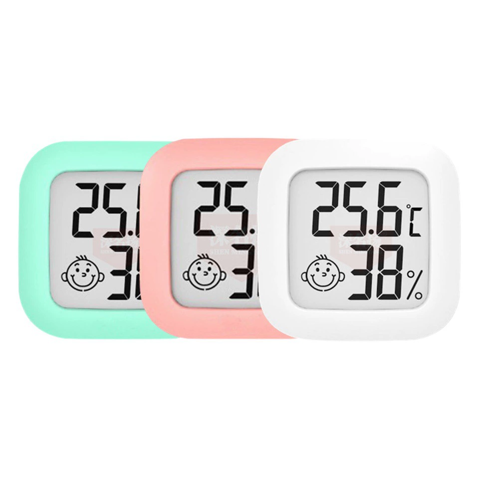 Мини-термометр гигрометр смайлик для помещений SMY-0726 электронный Термогигрометр для детской комнаты