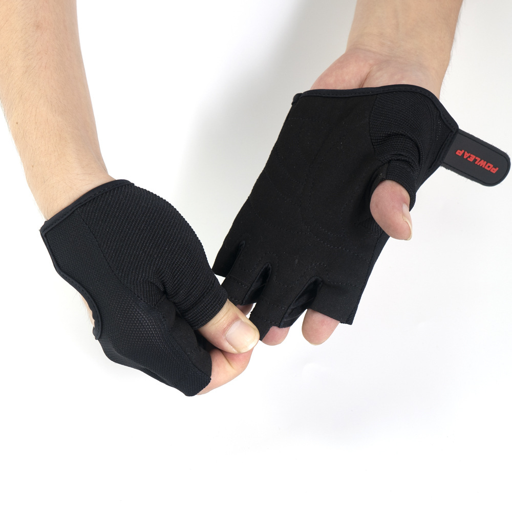 健身手套半指骑行男女哑铃瑜伽防滑透气登山运动薄款防晒半指手套