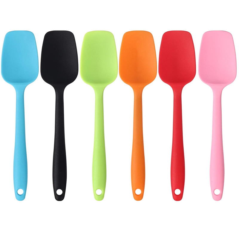 New all-in-one handle silicone spatula spatula spatula jam butter mixing spatula baking tool