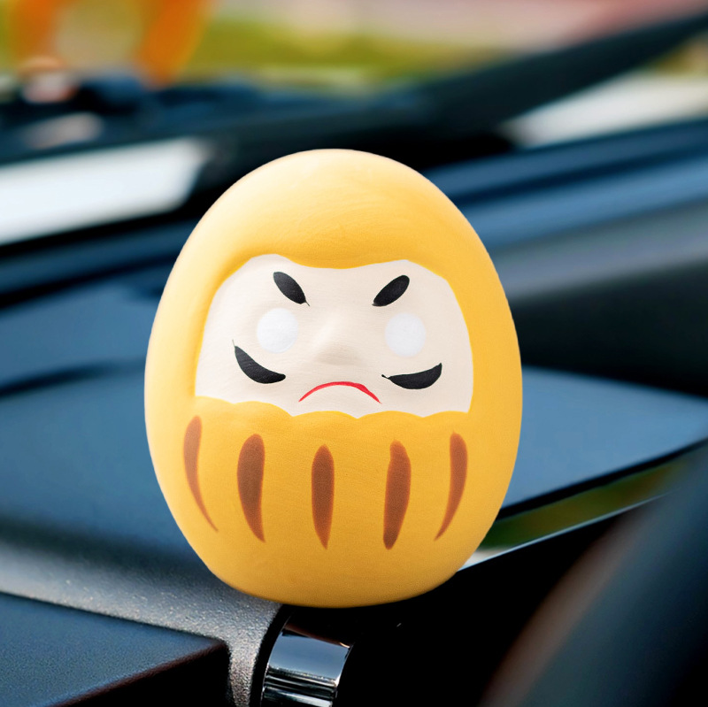 絵画ダルマ ハードカバー 日本の浅草の祝福と願いの小さなダルマの装飾品 車のインテリアのマスコット