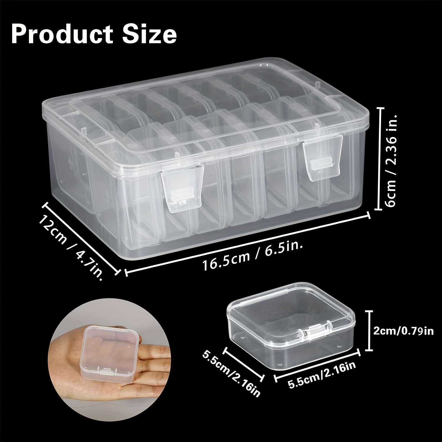 New 14-compartment plastic with fixed compartment dustproof stackable pill tablet storage box Amazon hot-selling compartment