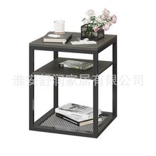 定 制铁艺茶几客厅简约边桌家用咖啡桌收纳置物架落地卧室床头柜