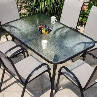 Outdoor Tables and Chairs Courtyard Open-Air Balcony Garden Outdoor Terrace Home Foldableing Dining Table Milk Tea Shop Table and Chairs with Umbrella