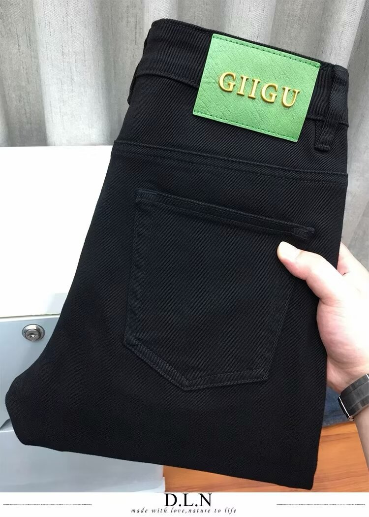 Versatile Fit Tapered Men's Slim Straight Teen Fashion Trendy Casual Jeans_mkmklike.com