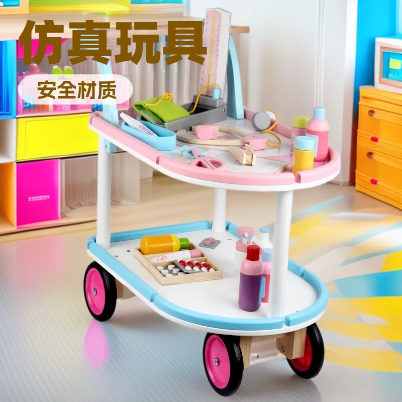 Juguetes personalizados de madera para bebés pequeños caminantes caminantes multifuncionales para el hogar 1 - 3 años