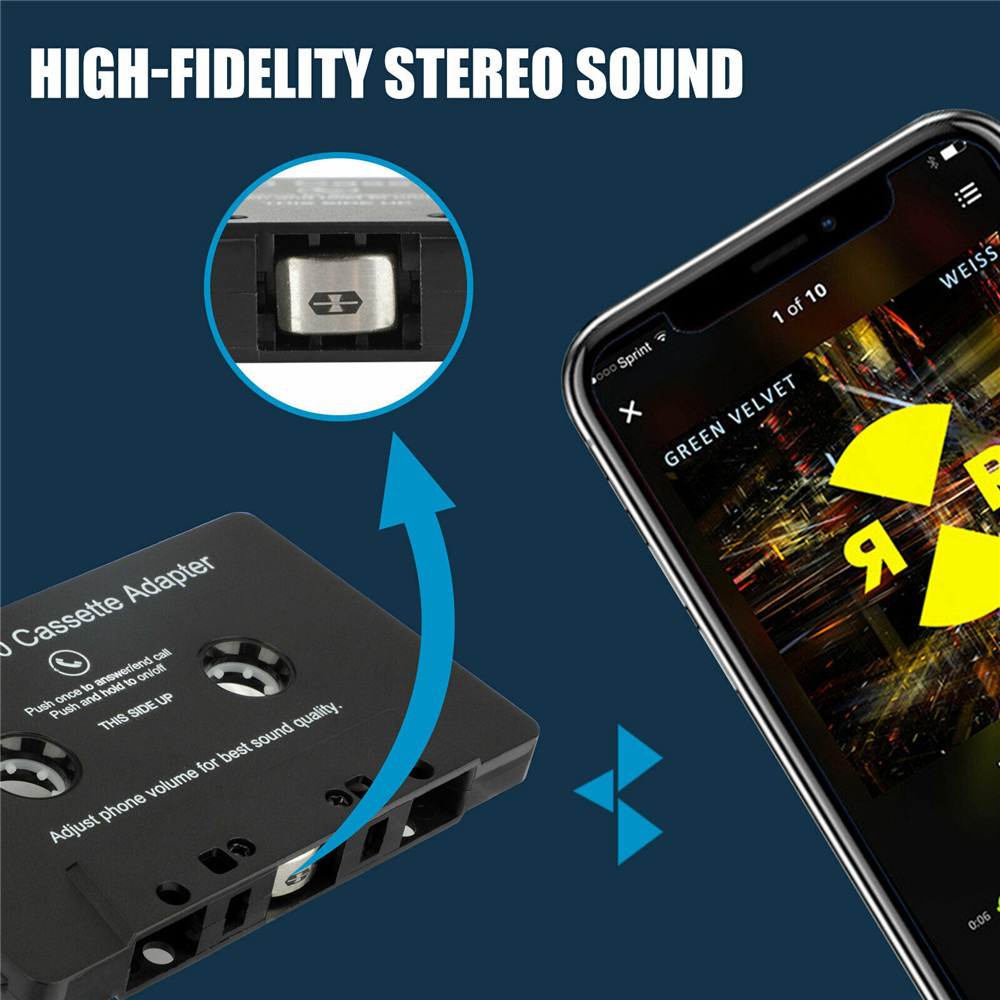 Cross-border Bluetooth 5.0 old-fashioned tape converter cassette player car MP3 Bluetooth hands-free phone recording