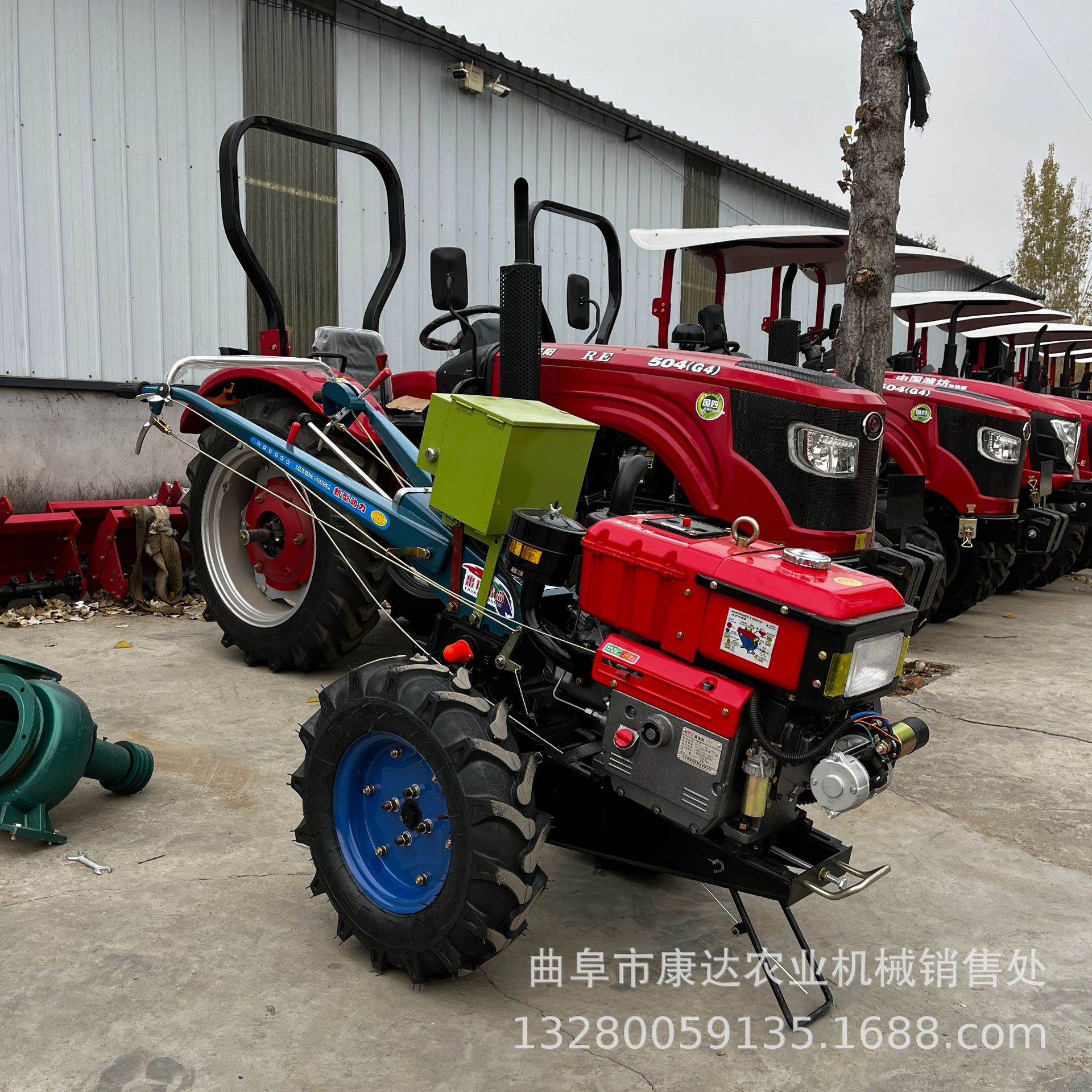 15马力电启动 手扶拖拉机 开荒松土除草机 单杠起垄犁地机