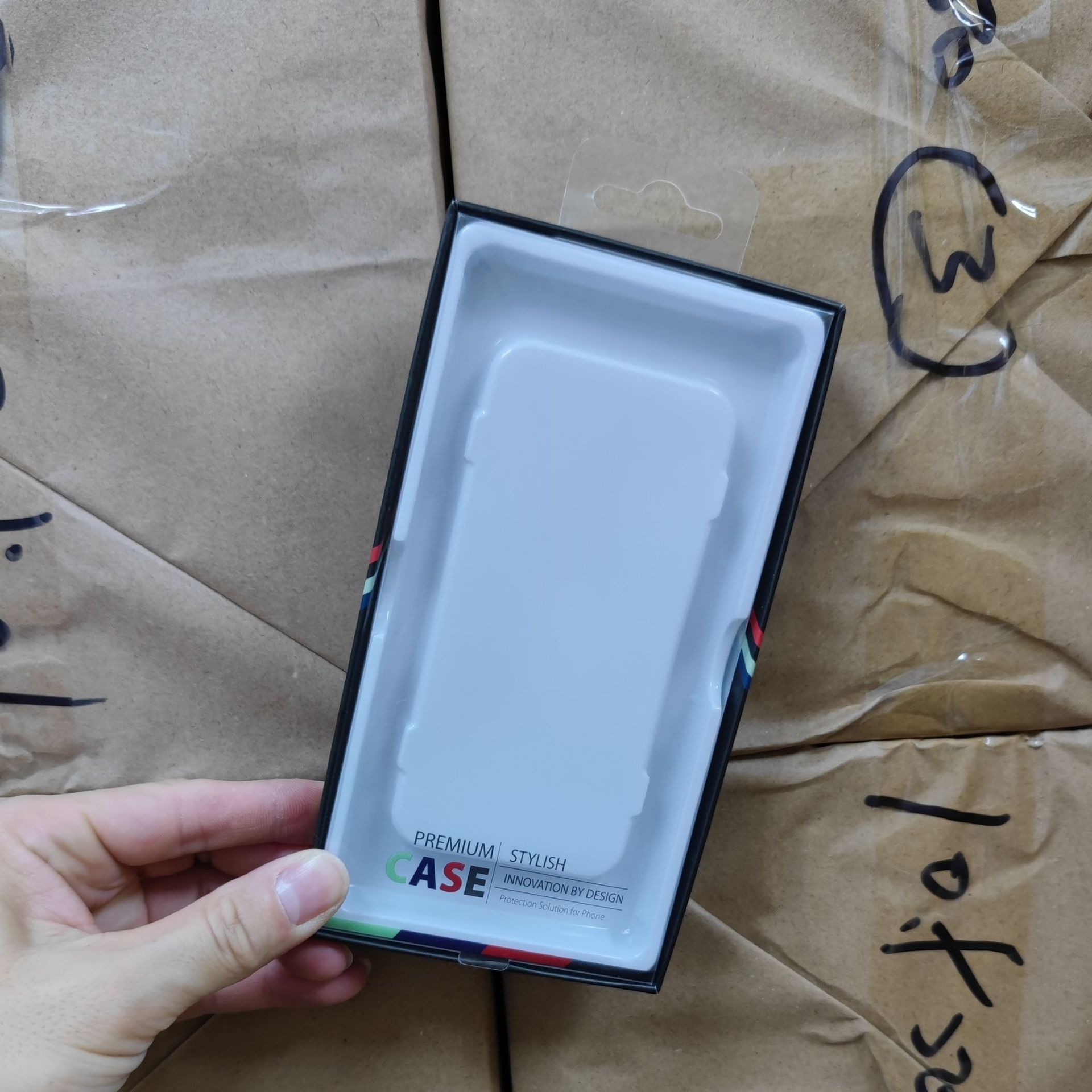 큰 검은 선물 상자 (190mm * 105mm * 20mm)