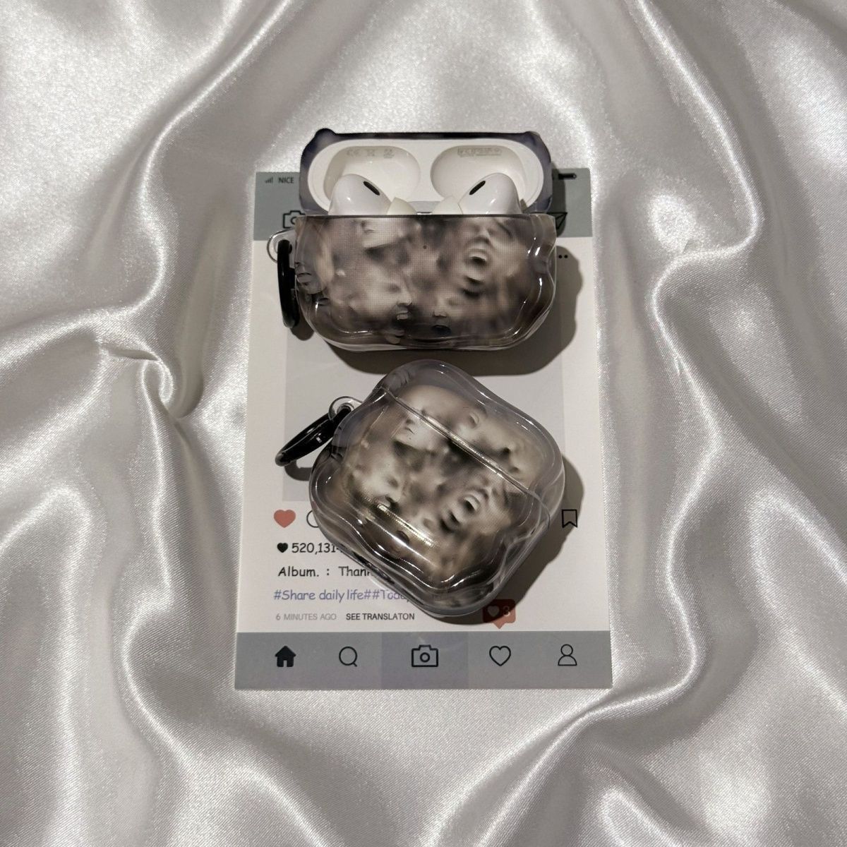 Estatuas de arte extrañas para airpods4 auriculares airpodspro3 funda bluetooth 5 pro2 generación image 5