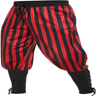 European and American cross-border Amazon hot-selling men's cotton and linen trousers, ankle strap pants, medieval Viking pirate leggings
