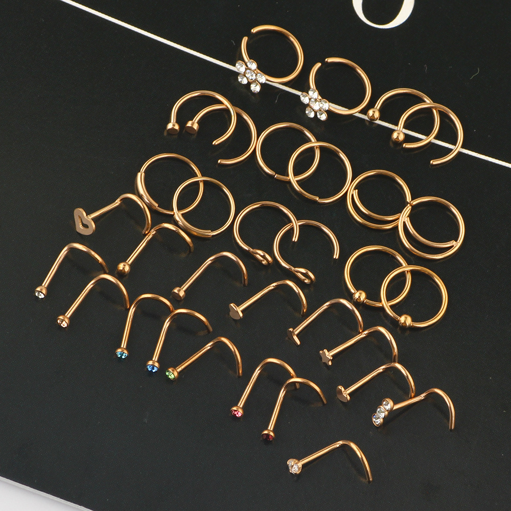 Labret piercing jewelry detail image