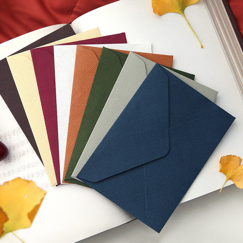 Retro high-end linen textured envelopes for lovers to express love, holiday gifts, postcards, greeting cards, stationery, storage letterheads wholesale