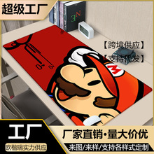 卡通动漫马里奥Mario游戏鼠标垫超级玛丽锁边加厚办公学习桌垫子