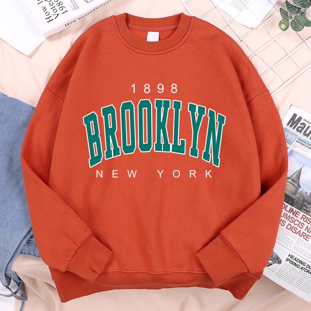 1898 Brooklyn New York Printing Clothes Man Pullover Fleece