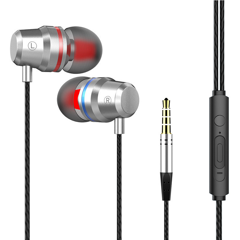 Auricular de doble bobina móvil en la oreja artefacto de juego de pollo adecuado para Apple Xiaomi teléfono móvil con cable auricular entrega de una pieza