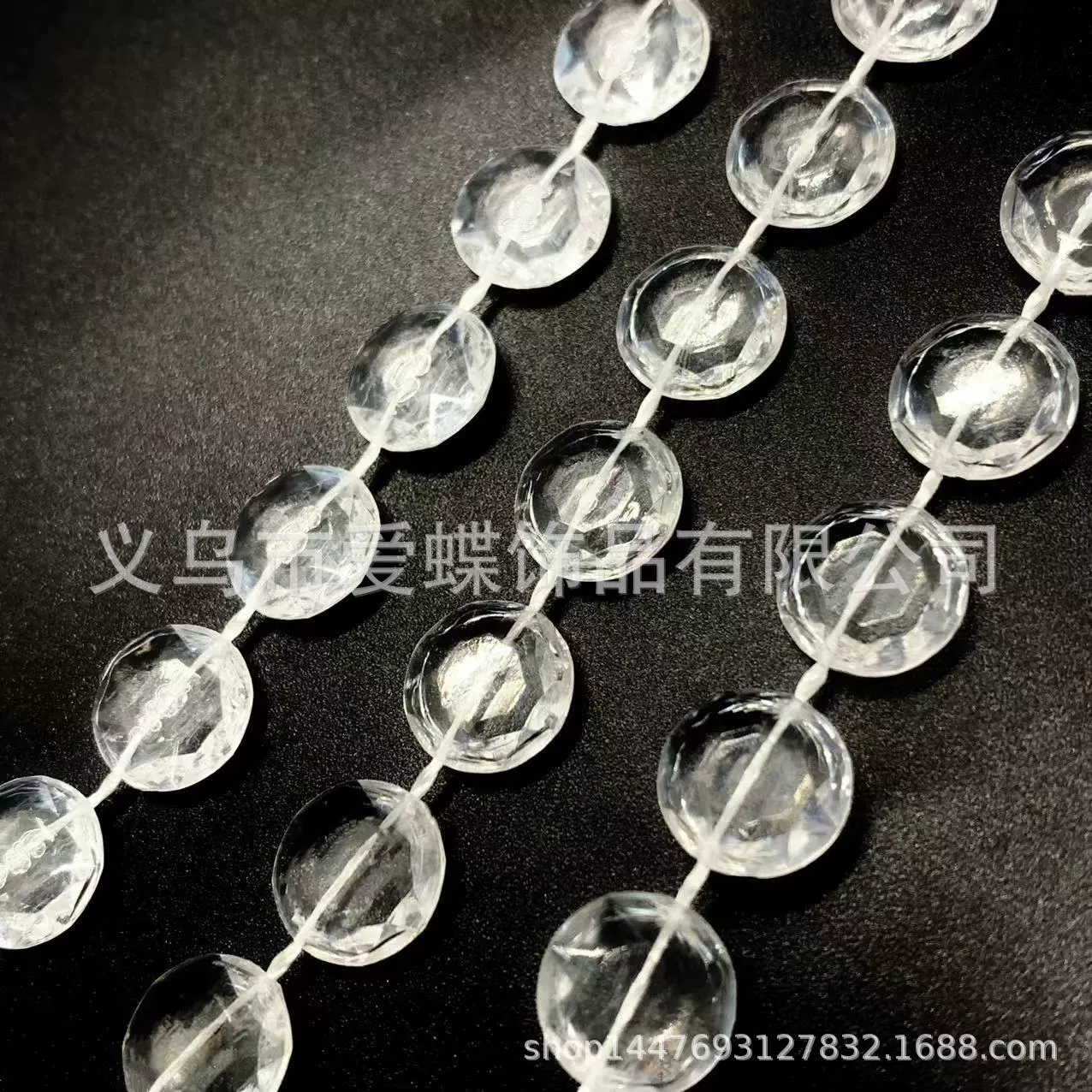 Acrylic curtain, ceiling decorations for hotel, 10mm