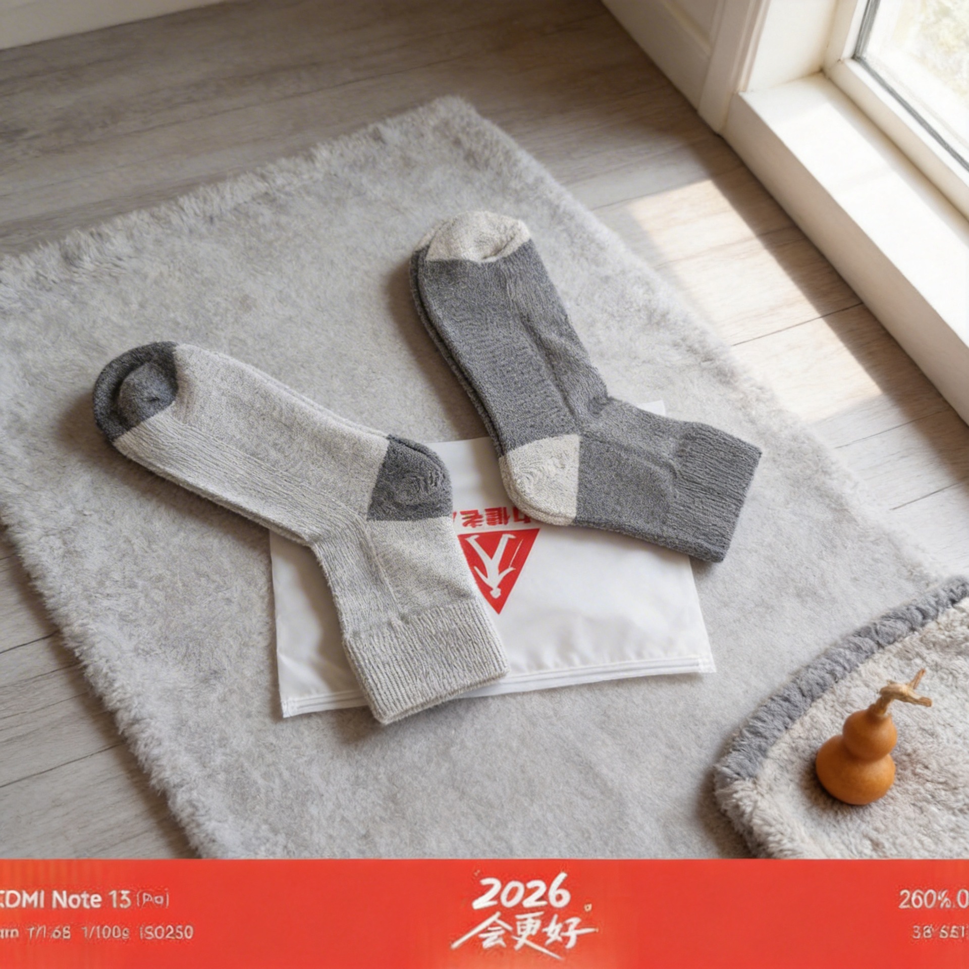 Zulijian Autumn and Winter Thickened Towel-Bottom Combed Cotton Socks, 3 Pairs Pack, for Middle-Aged and Elderly Pregnant Women, Non-Tightening Around the Ankle, Loose Cuff Socks