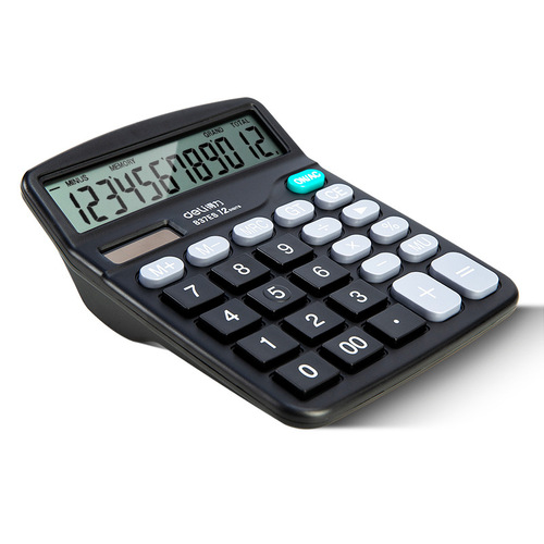 Get reliable stationery 837ES calculator 12-digit student financial accounting computer with battery dual power calculator