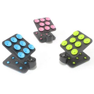 Double-sided 8-point suction cup mobile phone bracket color suction cup car car bracket gecko foot design mobile phone base