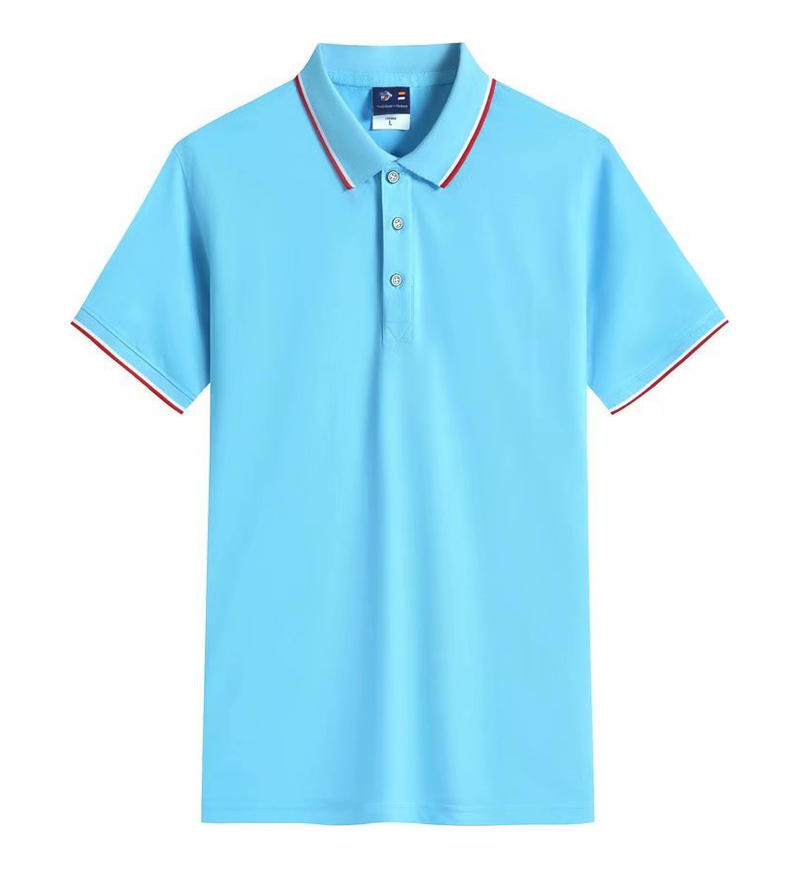 2024 nueva camisa de polo de manga corta de collar de color logotipo personalizado camisa publicitaria al por mayor ropa de trabajo camisa básica uniforme escolar