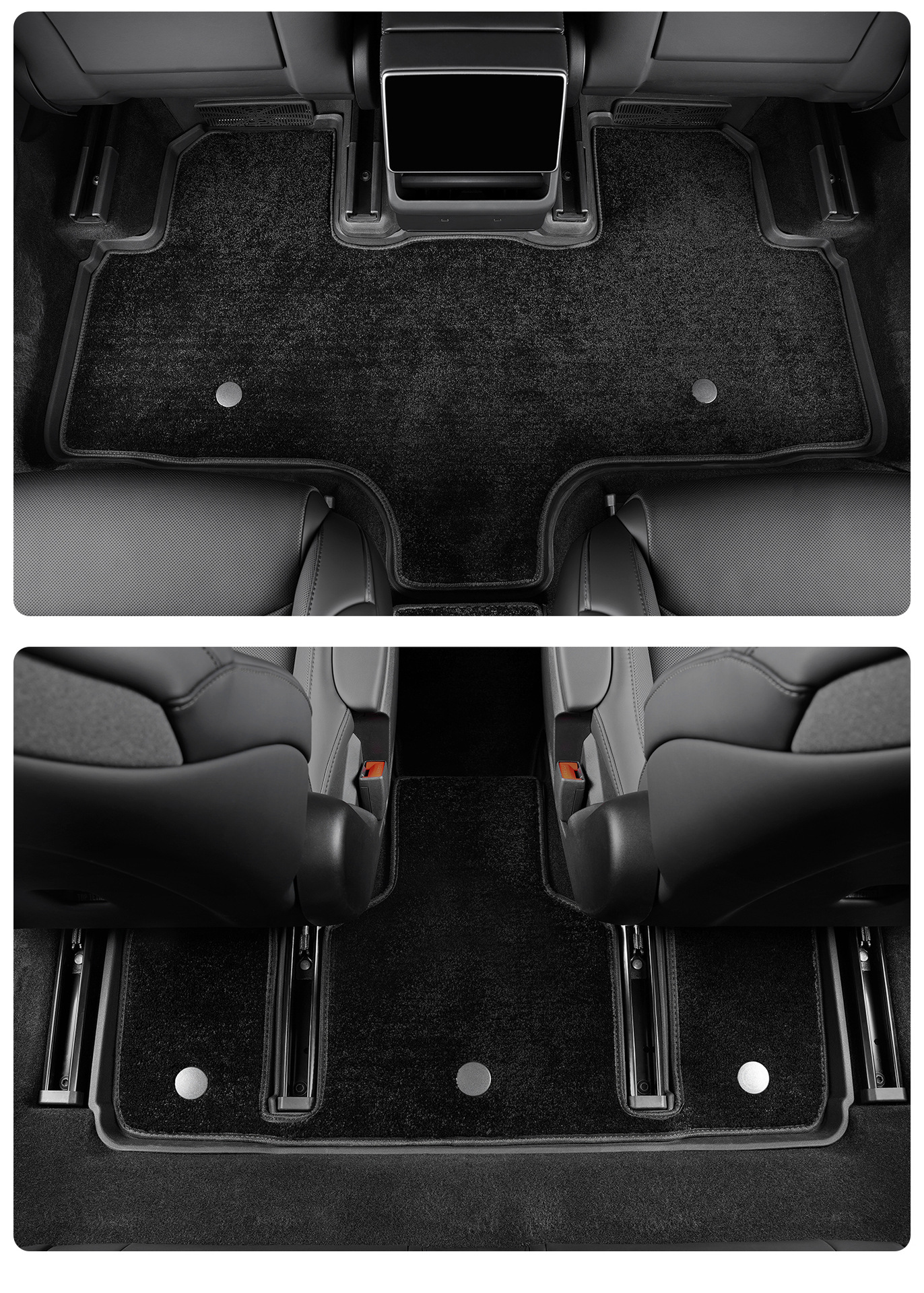 Suitable for Tesla Six-Seater Model Yl, Full Car Floor Mats, Tpe Floor Mats, Special Car Interior Accessories