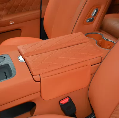 Suitable for the Wei Brand V9X Dedicated Armrest Box Heightening Protective Cover, Original Car Color Matching Central Armrest Pad Upgrade Storage (Armrest box pad) - wei-brand-v9x-orange