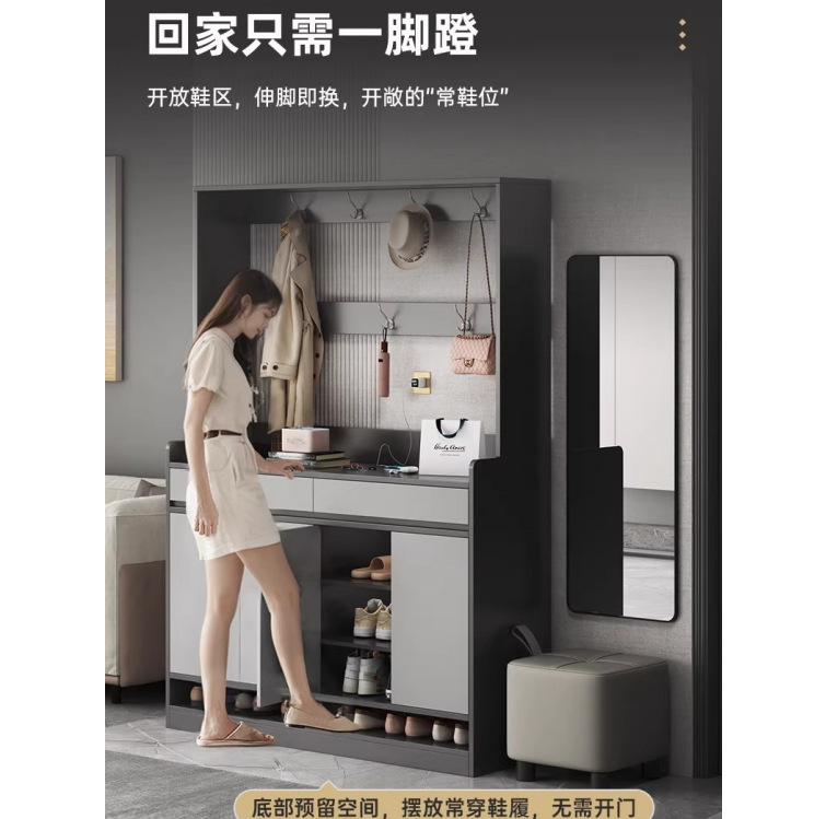 入户玄关柜客厅隔断置物架入门玄关隔断屏风柜收纳柜一体靠墙鞋柜|undefined