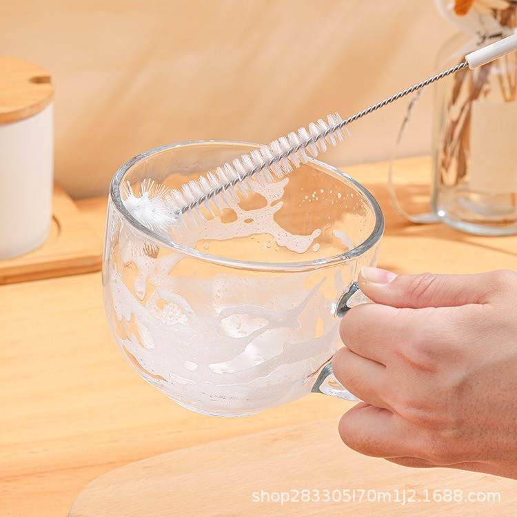 Cepillo de copa cinco en uno multifuncional Cepillo de pajita de mango largo Cepillo de lavado de copa Cepillo de biberón