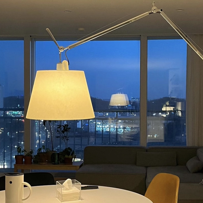 Lámpara de pie con forma de caña de pescar, lámpara de ambiente de alta gama para sala de estar, sofá, dormitorio principal, accesorios de iluminación creativos nórdicos