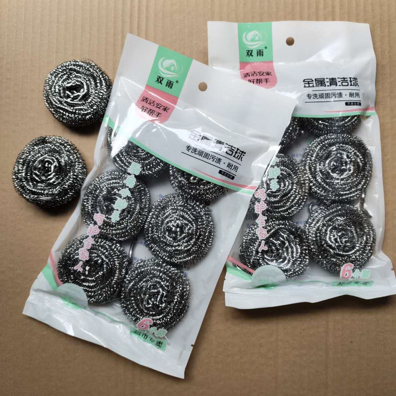 Cleaning ball steel wire ball does not rust household brush pot ball Kitchen restaurant manufacturers supply for e-commerce