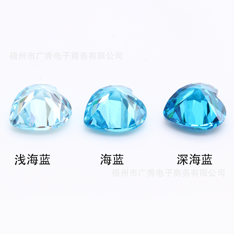 梧州人造宝石梯方冲色蓝锆石 仿海兰色可蜡镶CZ裸石贵色锆石批发-阿里巴巴