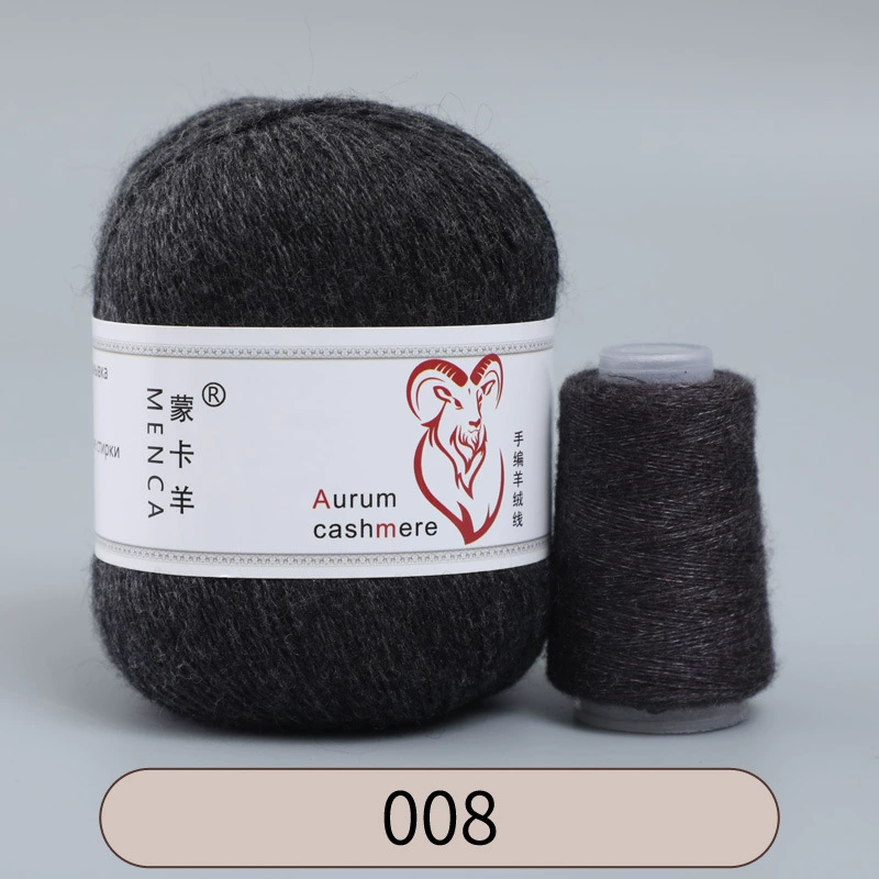 Пряжа со смесью кашемира (Aurum cashmere), для ручного вязания, клубок 50 г, мягкая тонкая