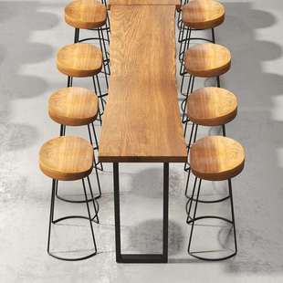 [Factory Processing and Customization] Milk Tea Shop Casual High Table Dining Table Cafe Wall