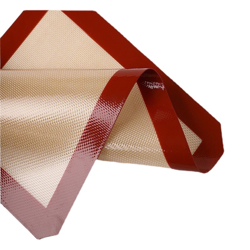 0.7mm coffee bottom cut corner silicone baking pad high temperature resistant baking oven pad platinum silicone baking pad kneading pad