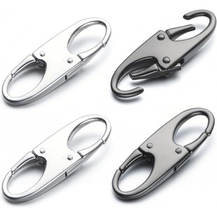 Cross-border S-shaped spring buckle fast hanging key luggage chain metal alloy mountaineering buckle mini eight buckle adjustment buckle