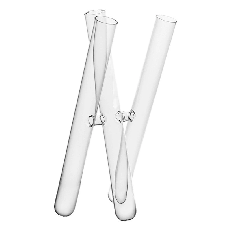 Стеклянная ваза из пробирки малокалиберный контейнер для растений минималистское искусство ретро гостиная украшения высокого уровня чувство