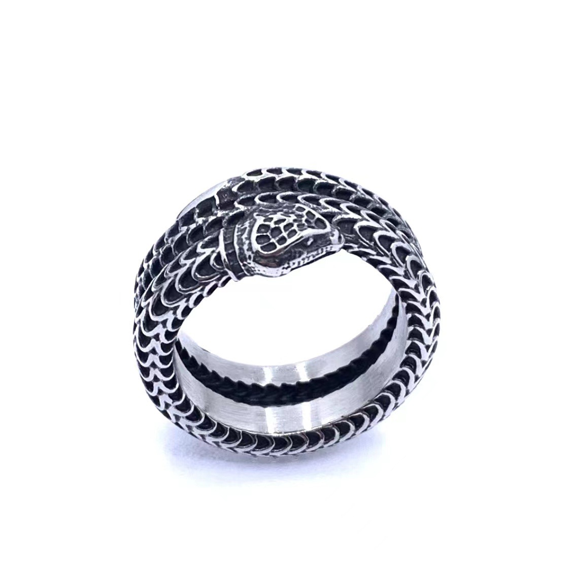 304 Stainless Steel Material Hip-Hop Solid Color 304 Stainless Steel Polishing Men's Rings