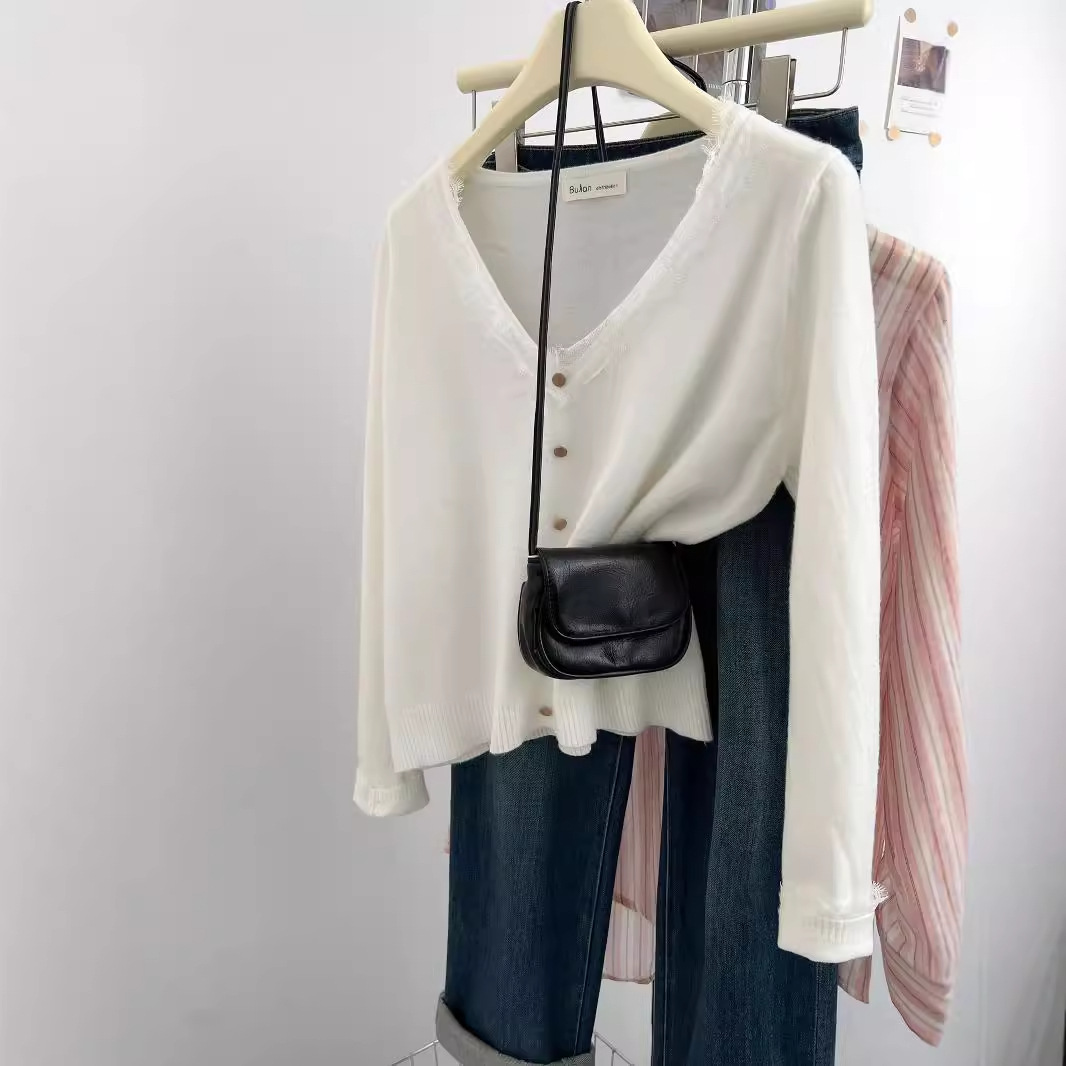 Lace base body-friendly demi-season fashionable long-sleeve