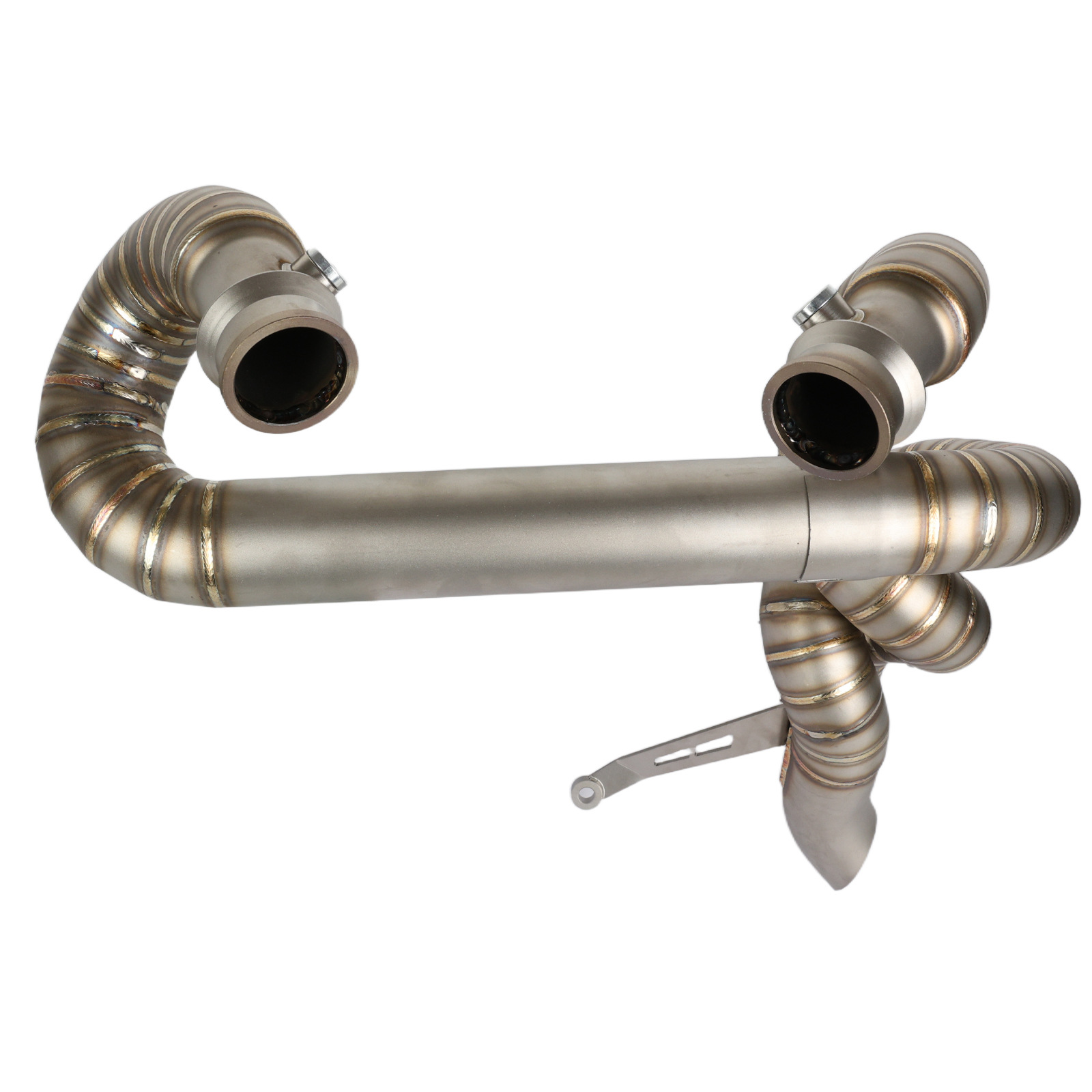 Suitable for Triumph Bobber Modified Retro Motorcycle Twist Exhaust Pipe Stainless Steel Exhaust Pipe Front Exhaust