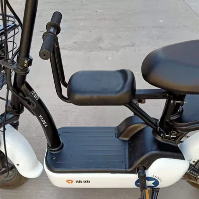Electric car child seat Seat, Electric Motorcycle Seat - black-armrest