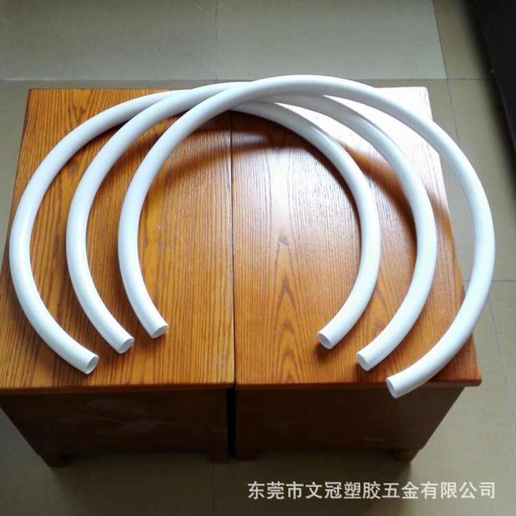 按客要求来图来样定制塑料PVC弯管批发透明包装管加盖帽开口管