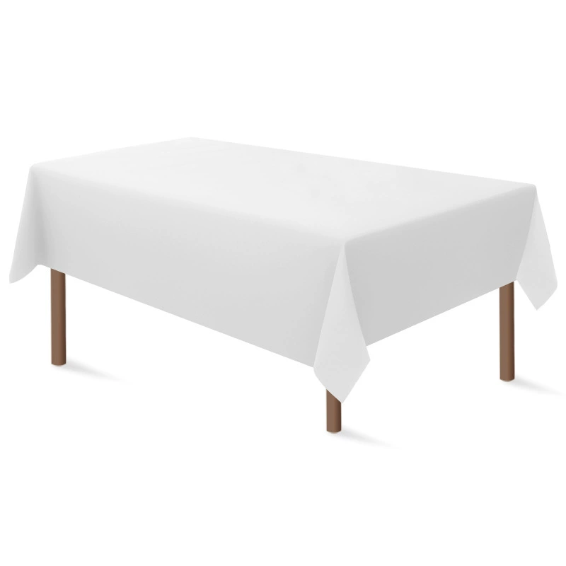 Rectangular disposable party plain tablecloth plastic cloth birthday dessert solid color tablecloth waterproof waterproof table cloth